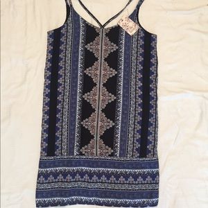 Pink Republic Blue Paisley Mod Dress Size M